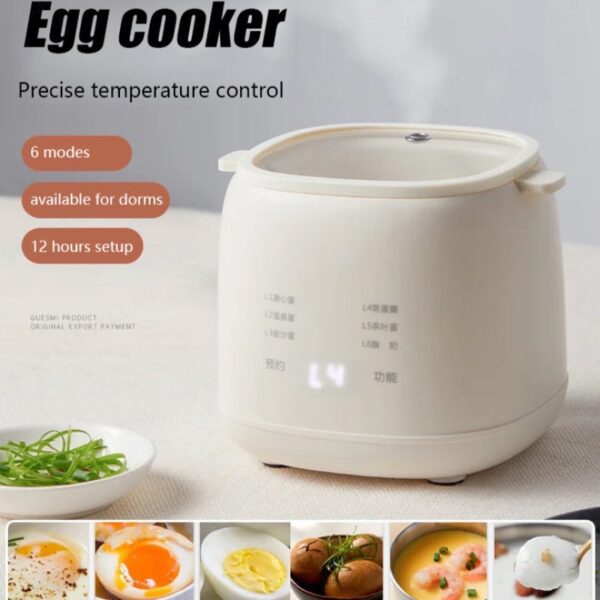 【SG STOCK】Electric Egg Boiler Automatic Egg cooker Breakfast Steamer Intelligent Egg Boiler Egg Poacher Soft Boiled Egg