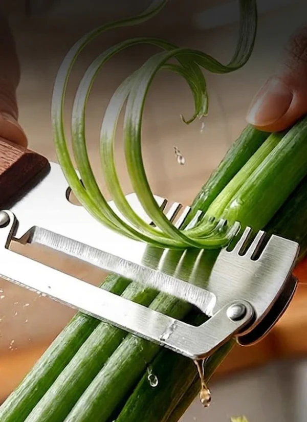 3-in-1 Vegetable Peeler with Bottle Opener & Scallion Shredder
